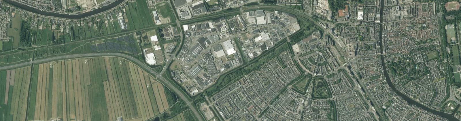 Luchtfoto van Bedrijventerrein Molenwetering