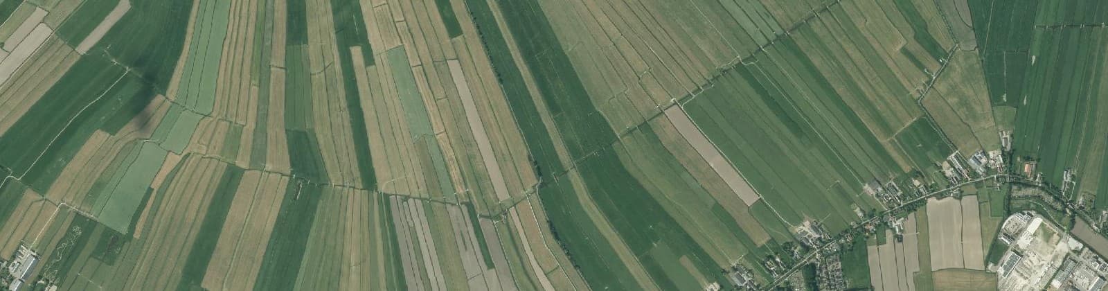 Luchtfoto van Buitengebied Koudekerk aan den Rijn