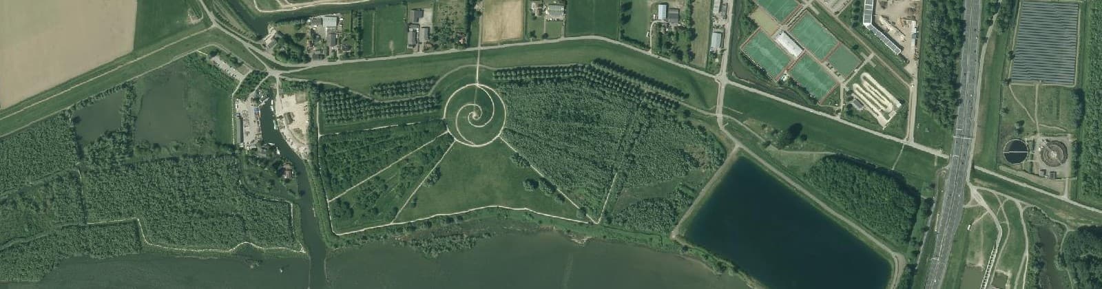 Luchtfoto van Koedood