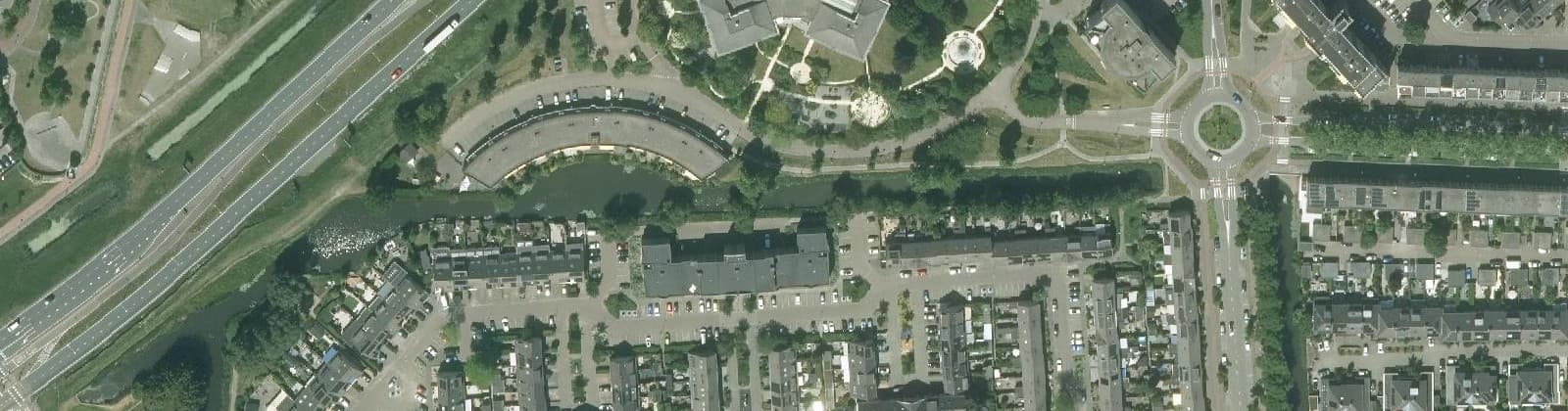 Luchtfoto van Chopinbuurt