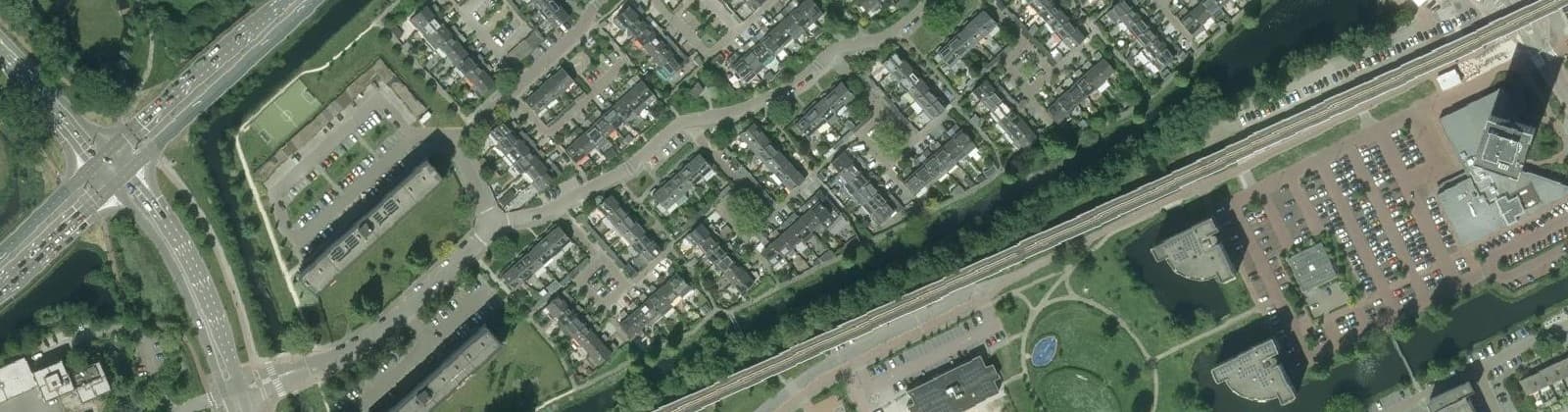 Luchtfoto van Merelbuurt