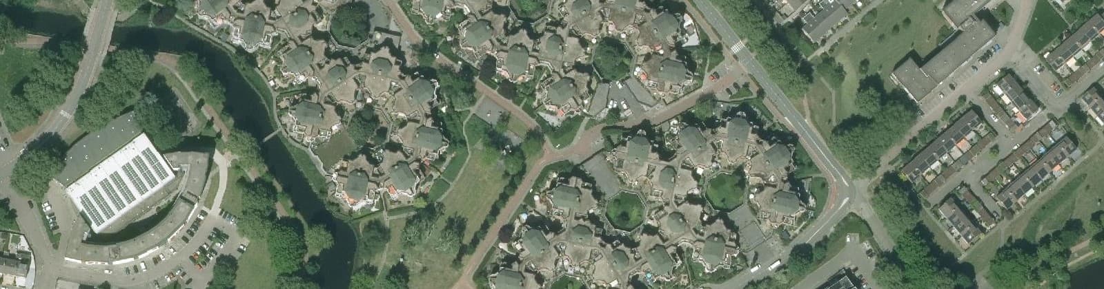 Luchtfoto van Bergenbuurt