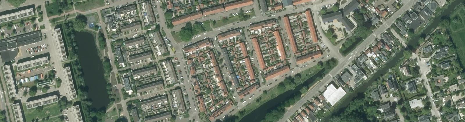 Luchtfoto van Bloemenbuurt-west