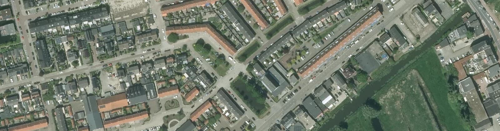 Luchtfoto van Bloemenbuurt-oost