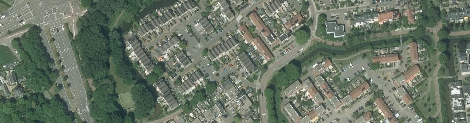 Luchtfoto van Dansenbuurt-noord