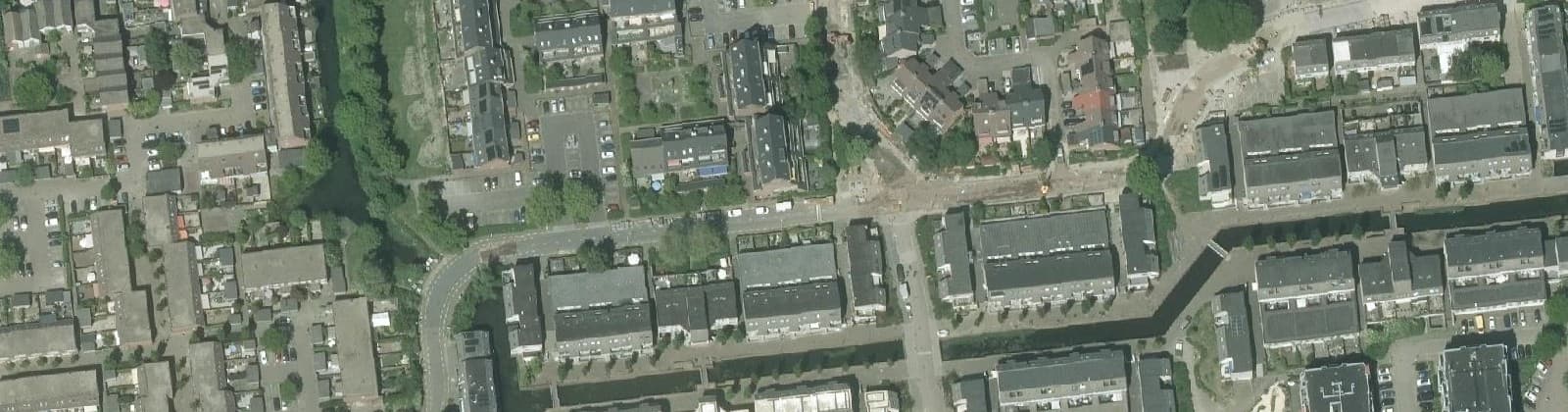 Luchtfoto van Burgenbuurt