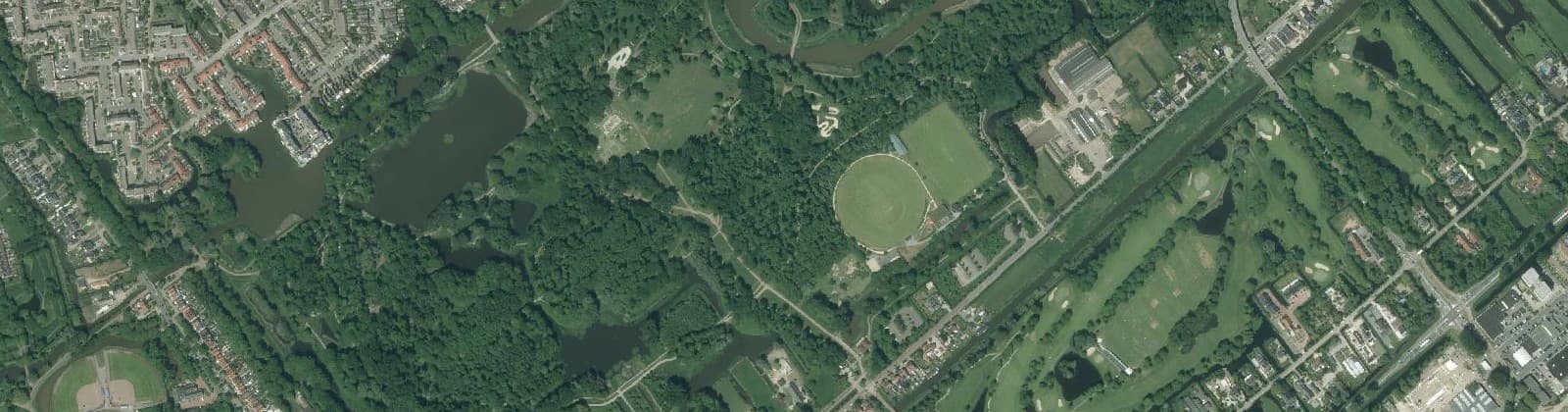 Luchtfoto van Stadsdeelpark