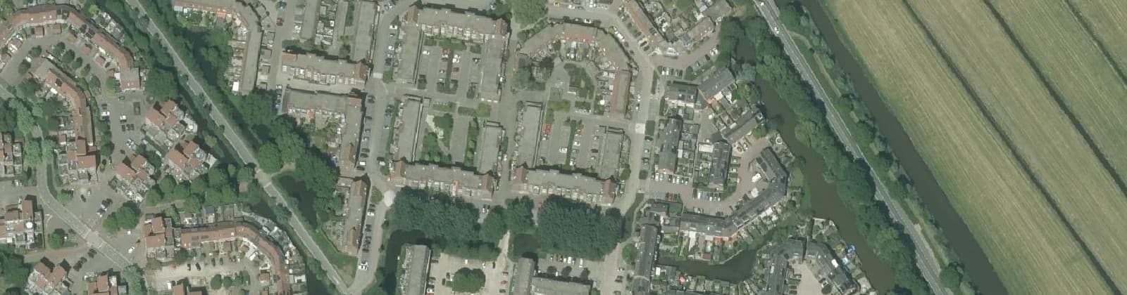 Luchtfoto van Schildersvormenbuurt
