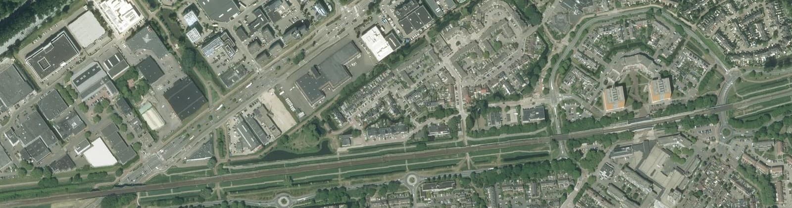 Luchtfoto van Sporenbuurt-west