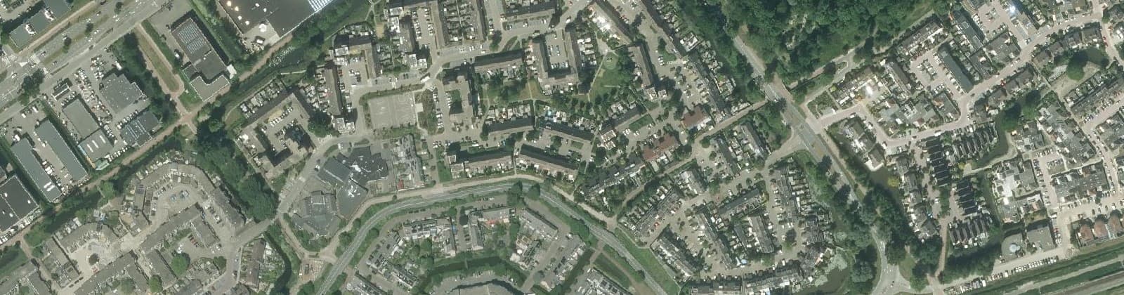 Luchtfoto van Sporenbuurt-oost