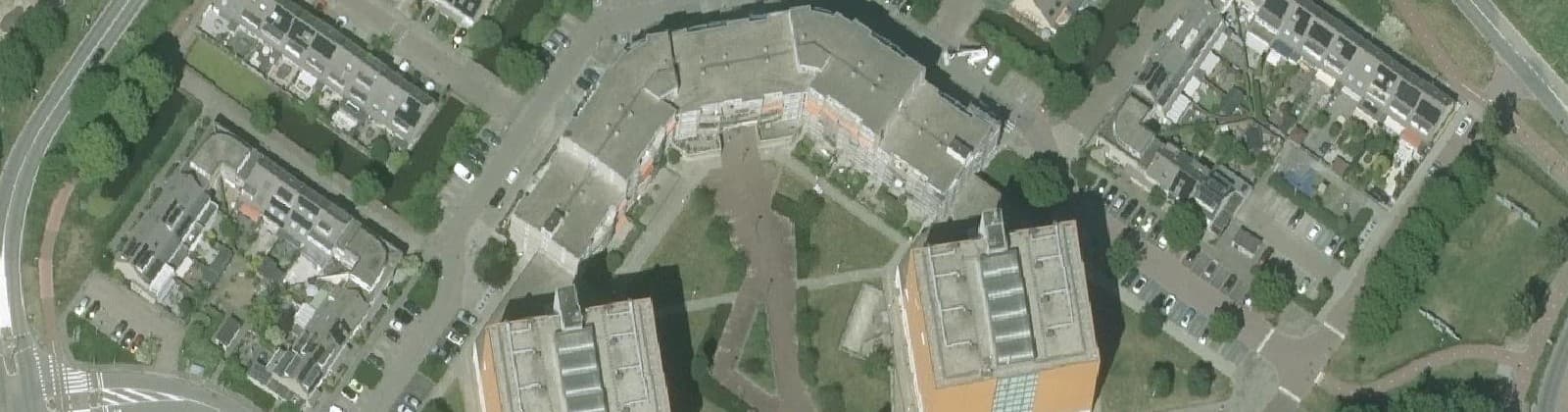 Luchtfoto van Kunstenaarsbuurt-noord