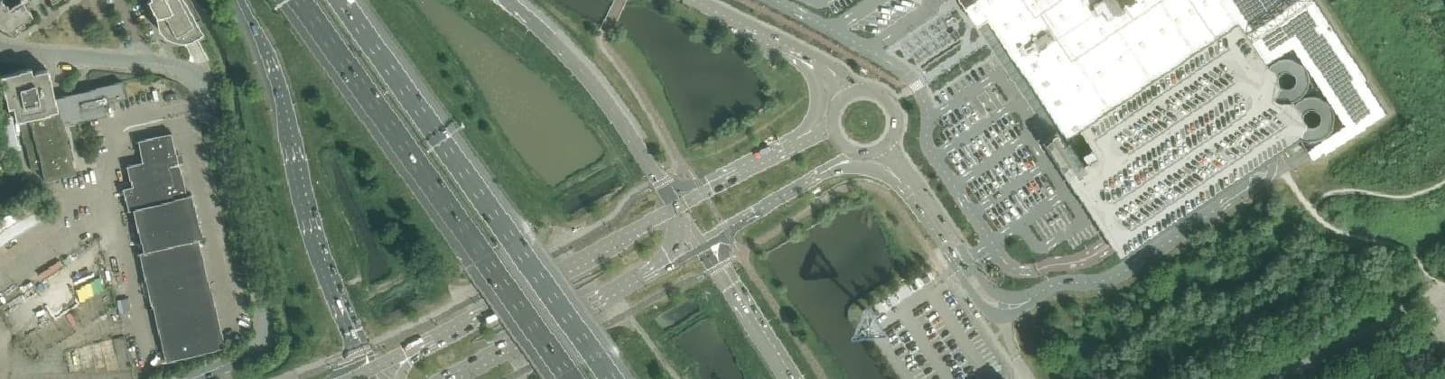 Luchtfoto van Bedrijventerrein Delftse Poort-Oost