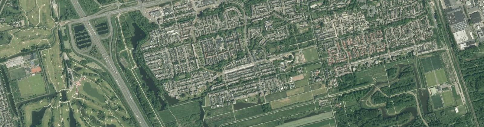 Luchtfoto van Aziëbuurt
