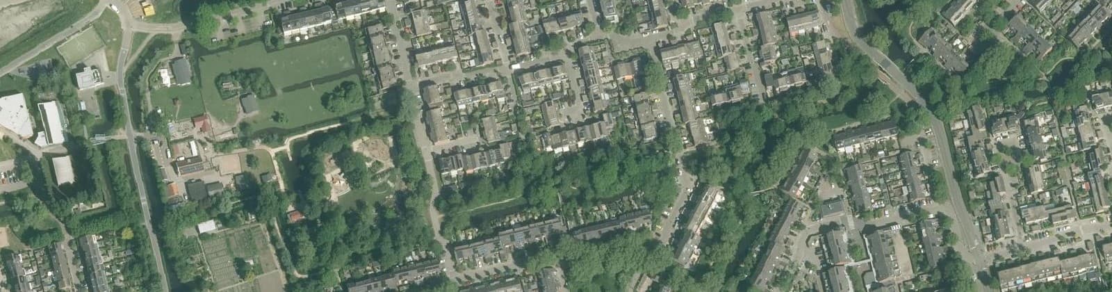 Luchtfoto van Boerderijbuurt