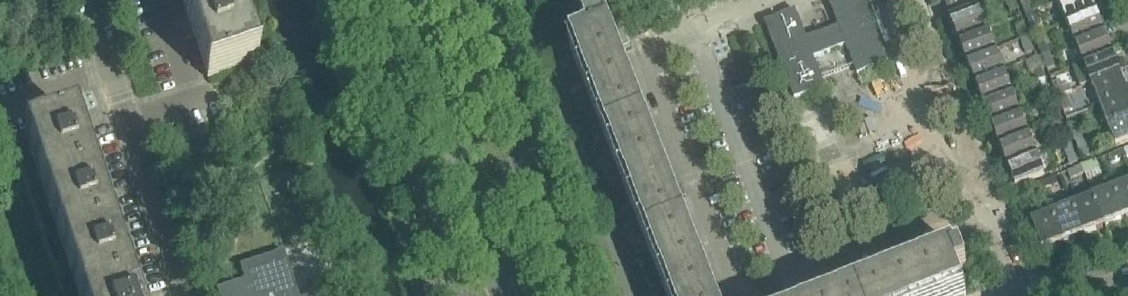 Luchtfoto van Voorhof-Hoogbouw