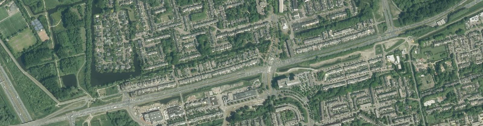 Luchtfoto van Buitenhof-Zuid