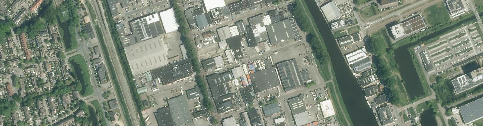 Luchtfoto van Bedrijventerrein Schieweg-Zuid