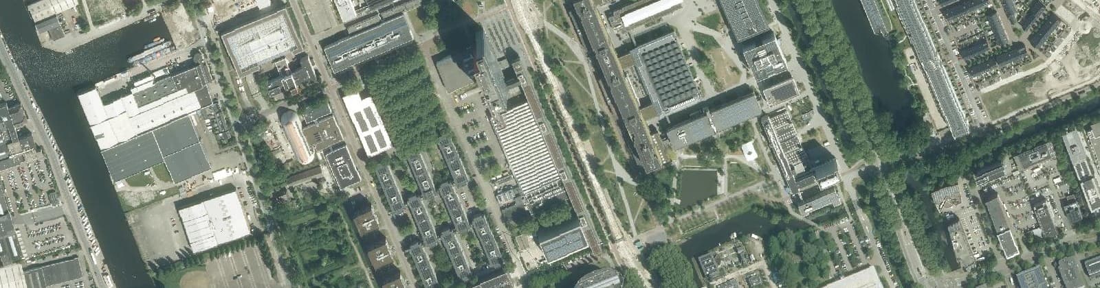 Luchtfoto van TU-Campus