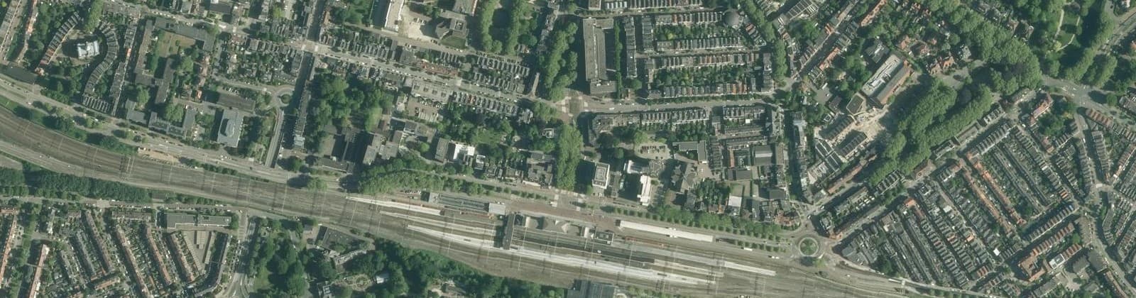 Luchtfoto van Burgemeester de Raadtsingel en omgeving