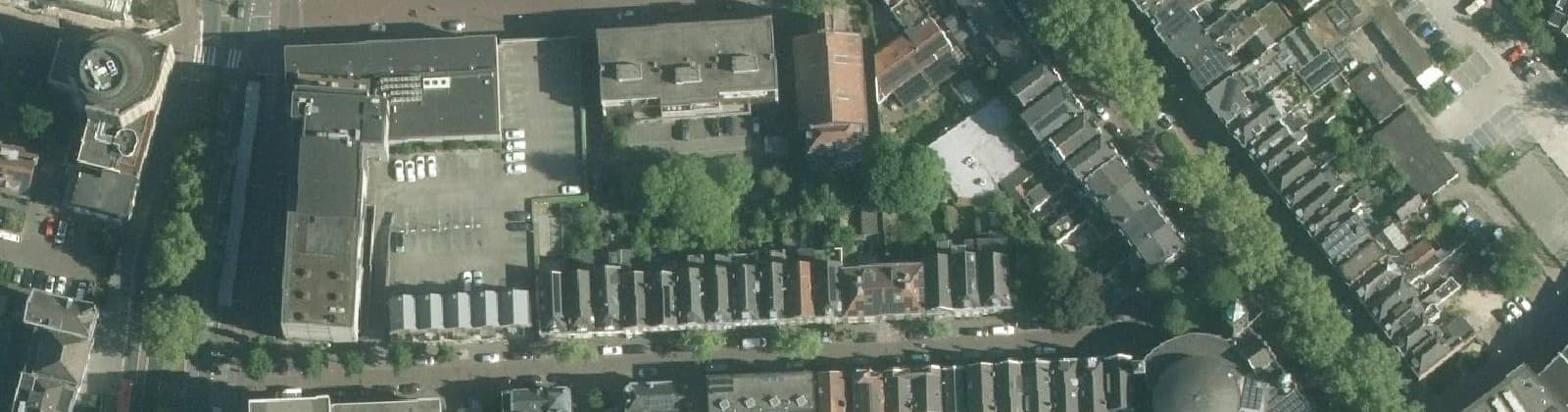 Luchtfoto van Kon. Wilhelminastraat en omgeving