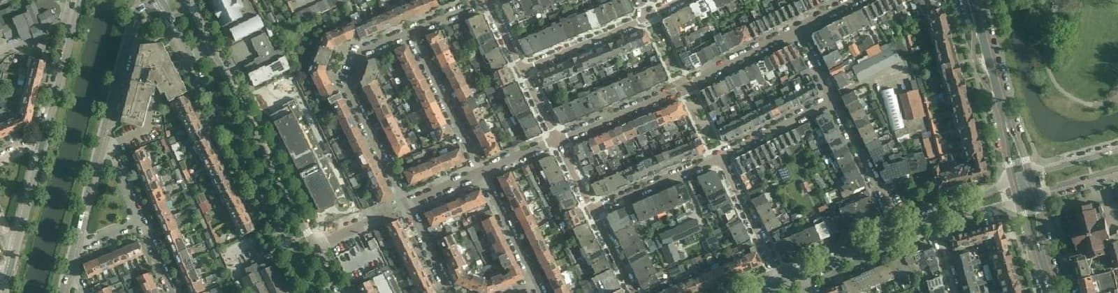 Luchtfoto van Jacob Catsstraat en omgeving