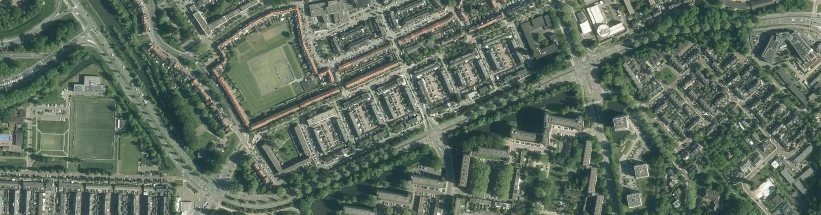Luchtfoto van Rembrandtlaan en omgeving