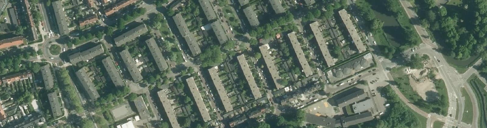 Luchtfoto van Waldeck Pyrmontweg en omgeving