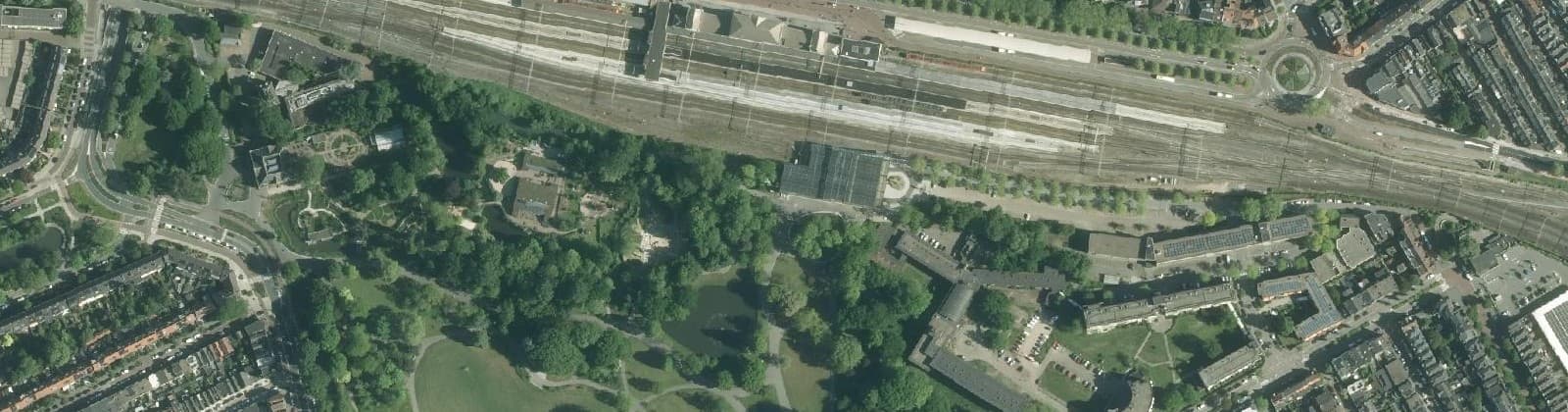 Luchtfoto van Weizigtpark