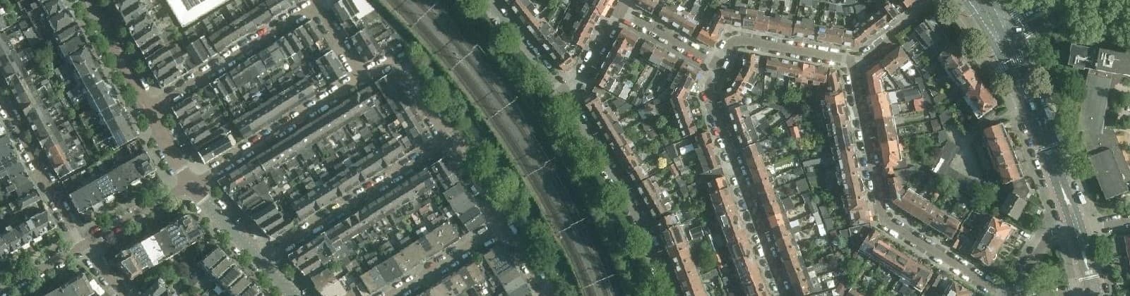 Luchtfoto van Hoekenessestraat en omgeving