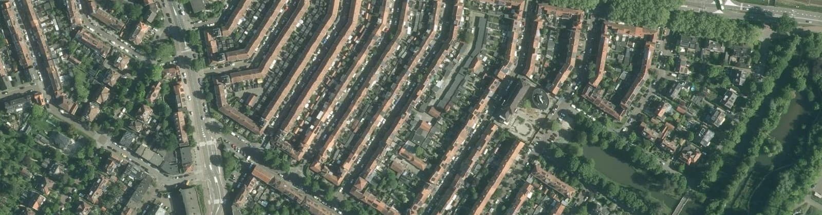 Luchtfoto van Standhasenstraat en omgeving
