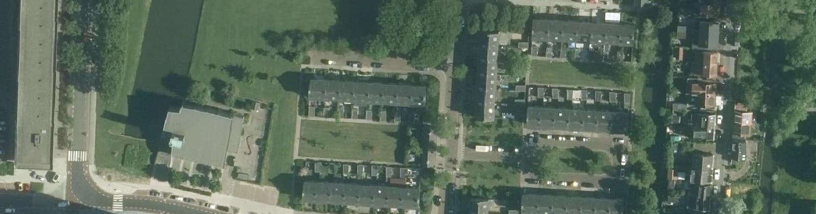 Luchtfoto van Dorus Rijkersstraat en omgeving