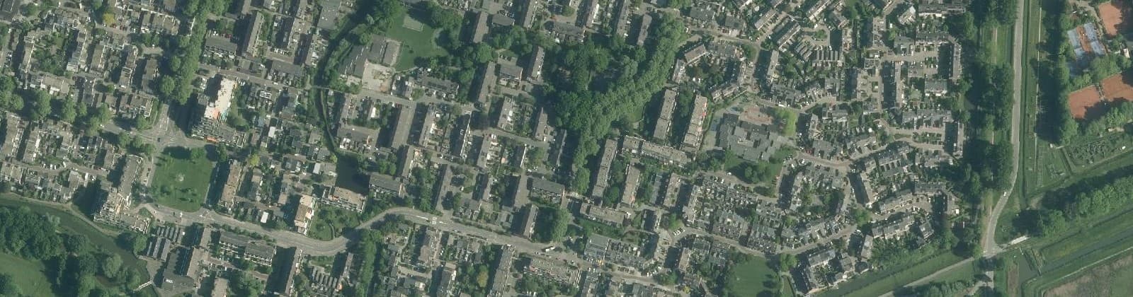 Luchtfoto van Vredenburg en omgeving