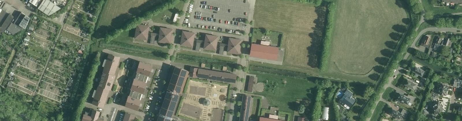 Luchtfoto van Oudendijk en omgeving