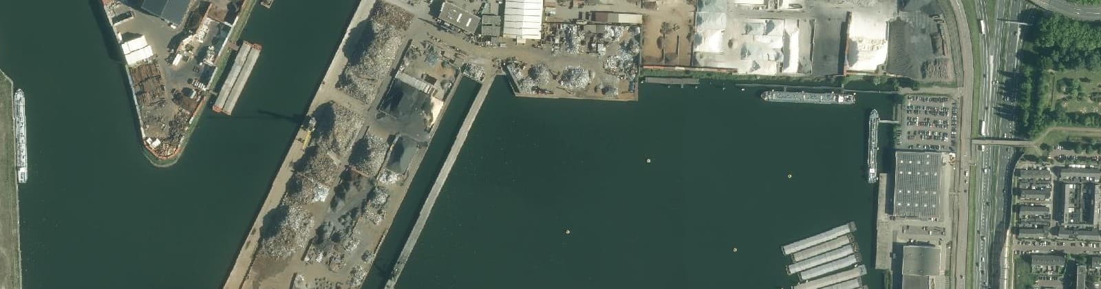 Luchtfoto van Wilhelminahaven