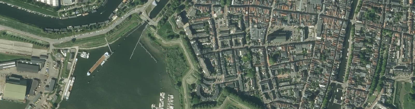 Luchtfoto van Benedenstad