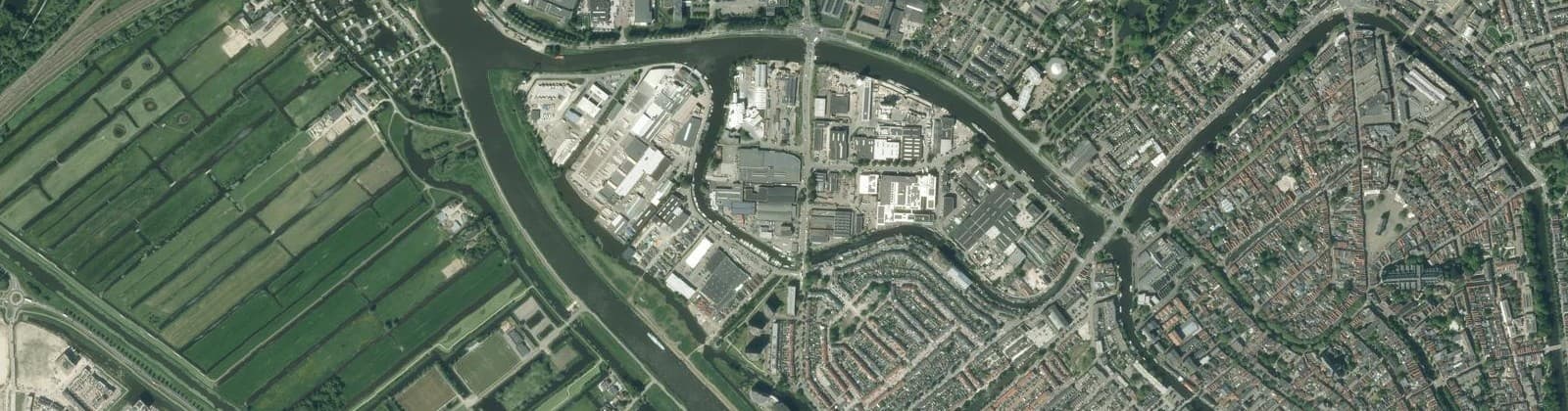 Luchtfoto van Industrieterrein Kromme Gouwe