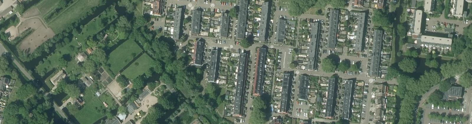 Luchtfoto van Zomenbuurt