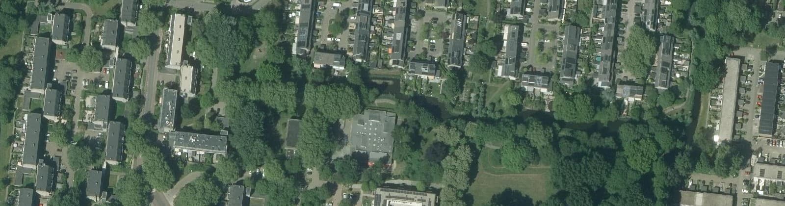 Luchtfoto van Hoevenbuurt