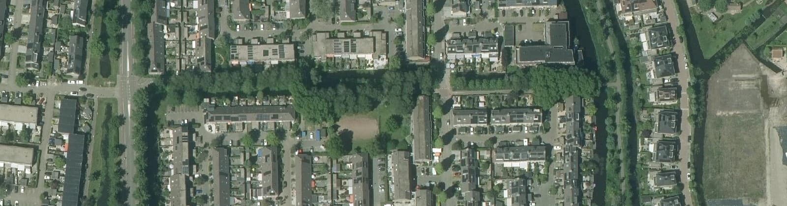 Luchtfoto van Wervenbuurt