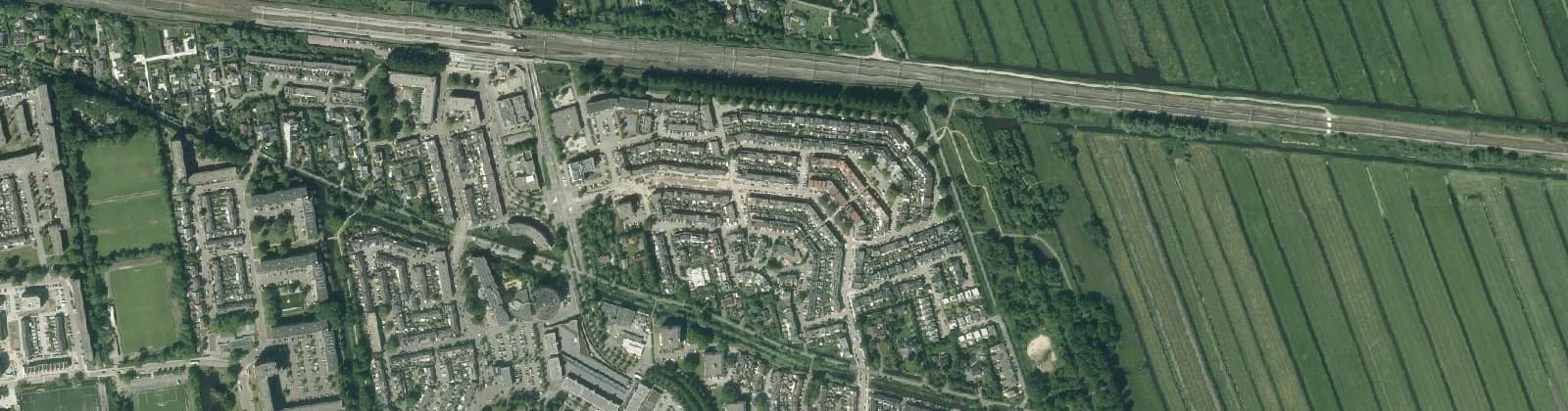 Luchtfoto van Componistenbuurt