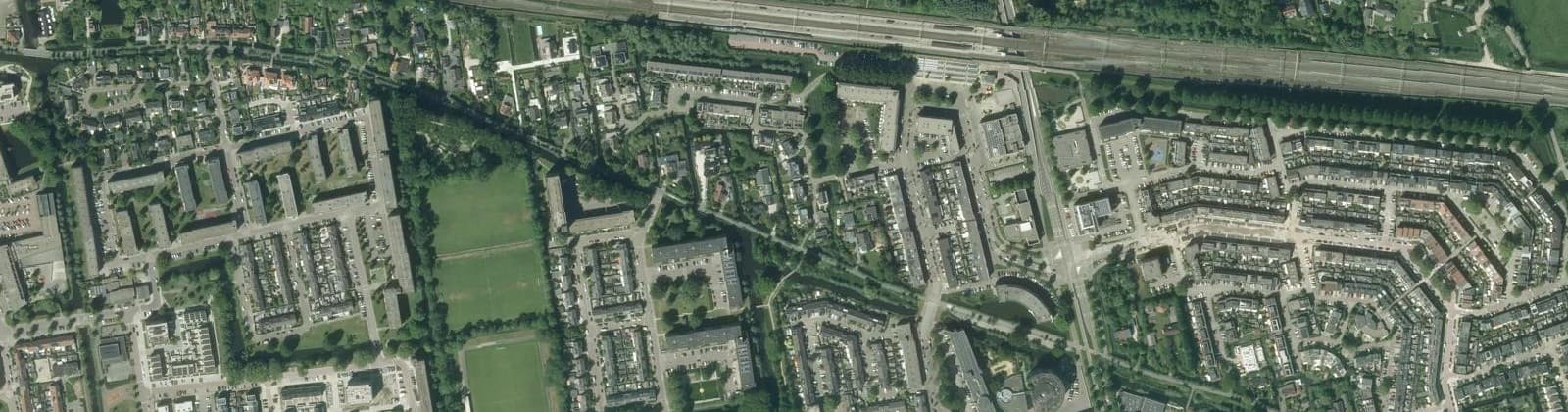 Luchtfoto van Muziekbuurt