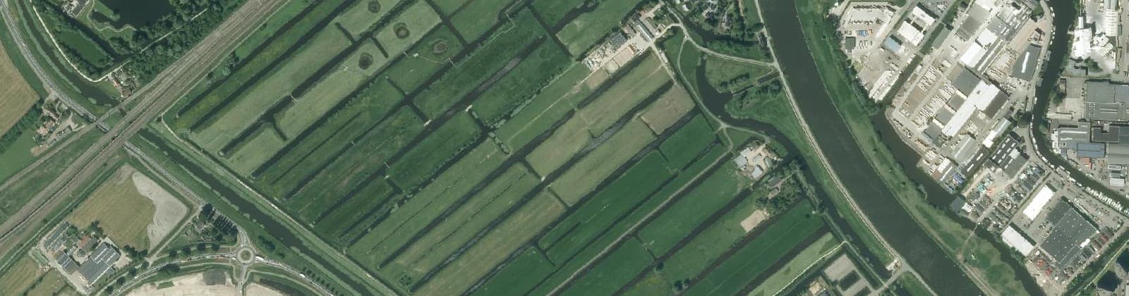 Luchtfoto van Oostpolder in Schieland