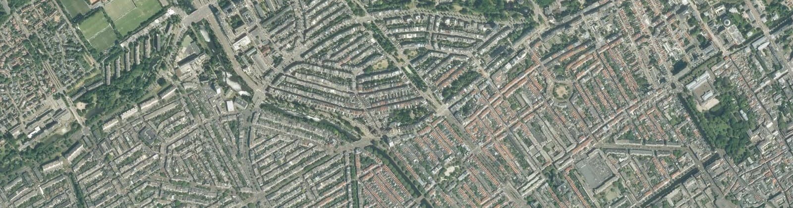 Luchtfoto van Sweelinckplein e.o.