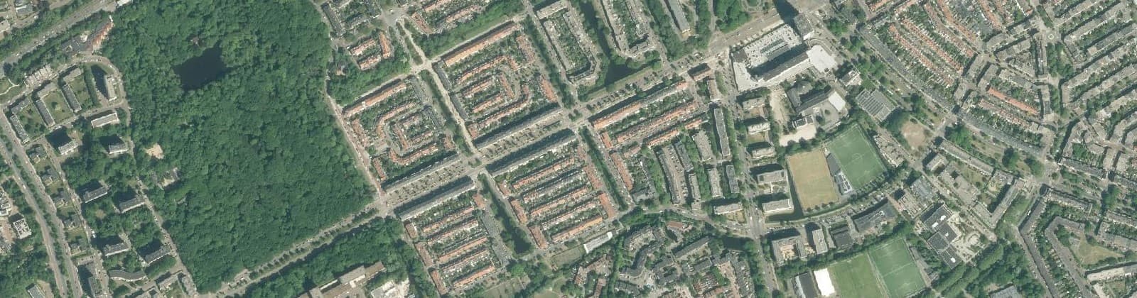 Luchtfoto van Componistenbuurt