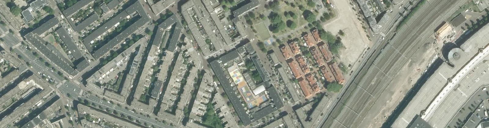 Luchtfoto van Schildersbuurt-Oost
