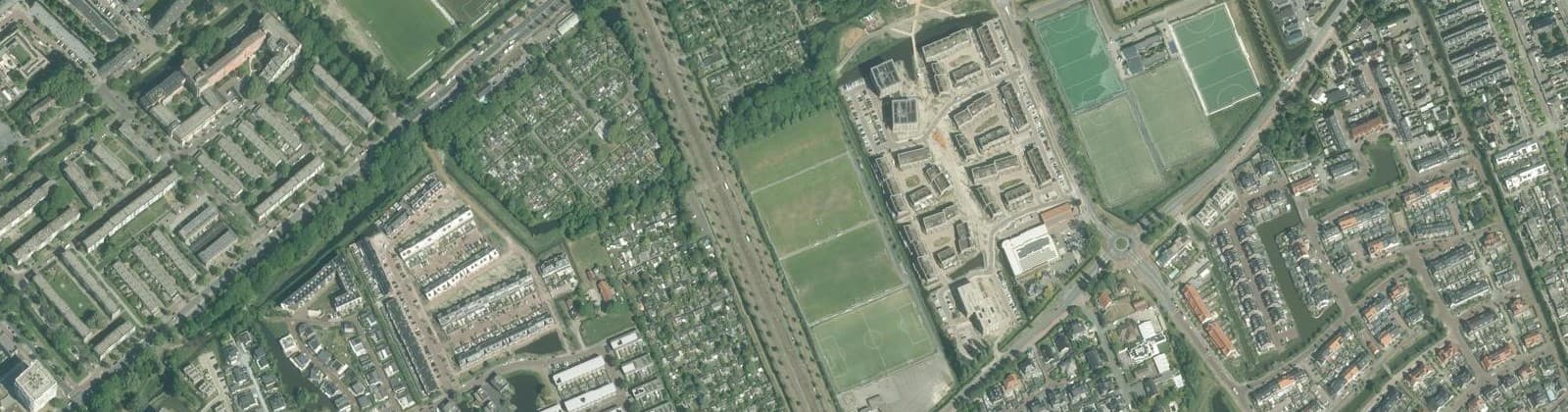 Luchtfoto van Erasmus Veld