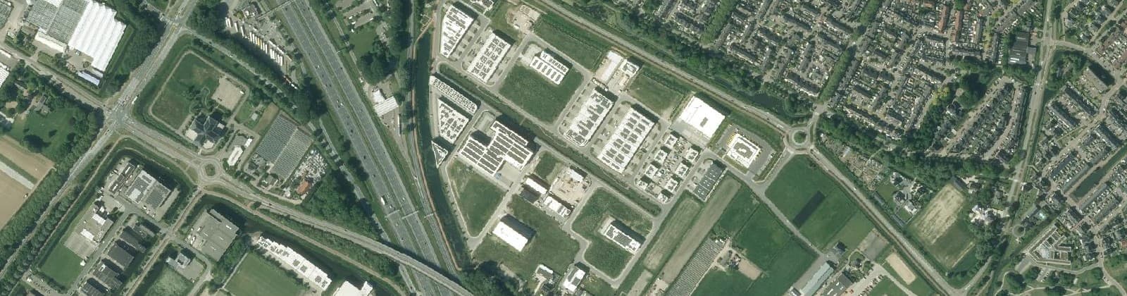 Luchtfoto van Ambachtszone