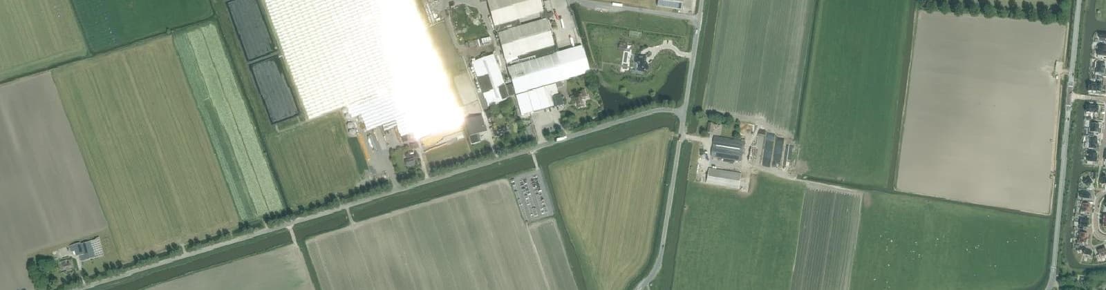 Luchtfoto van Lutjebroek buitengebied zuid