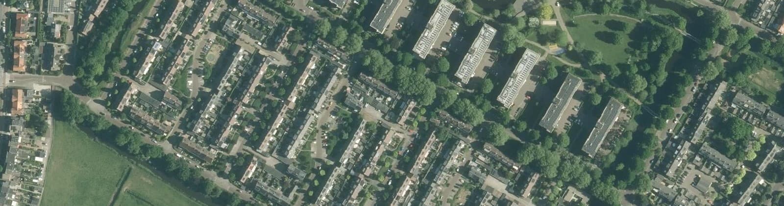 Luchtfoto van Schilderskwartier