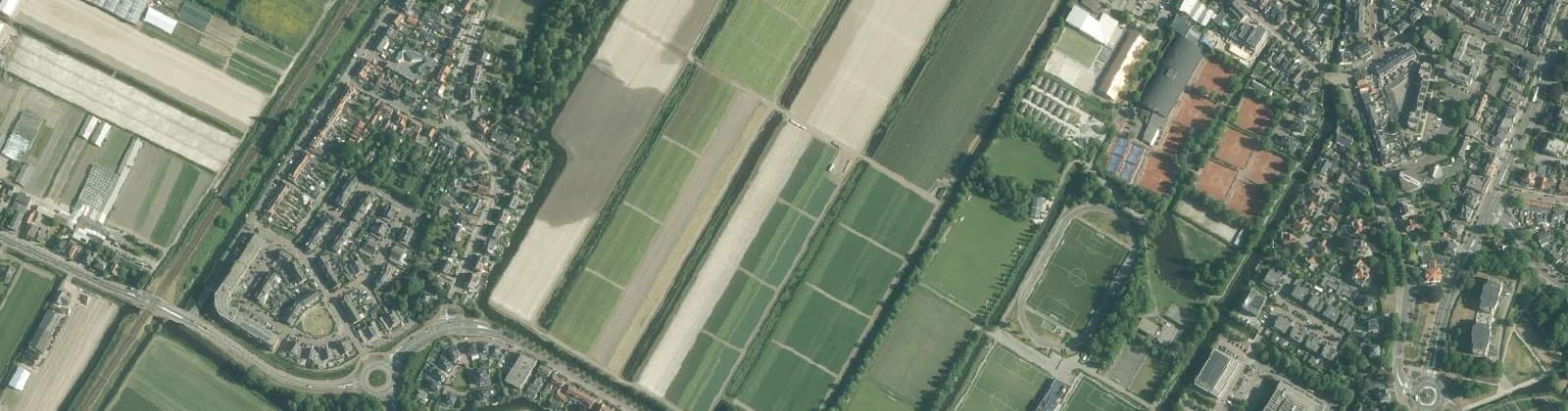 Luchtfoto van Om de Zanderij